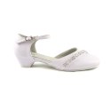 Buty komunijne białe obcasik Moda Sanok