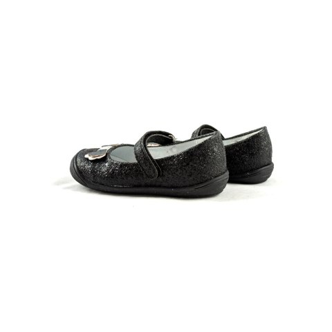 Czarne balerinki dziewczęce Kornecki Moda Sanok