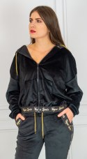 Bluza Dresowa Ze Złotymi Lampasami LATYNKA Moda Sanok Bluza Dresowa Ze Złotymi Lampasami LATYNKA Moda Sanok