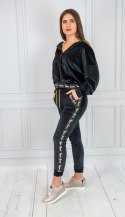 Bluza Dresowa Ze Złotymi Lampasami LATYNKA Moda Sanok Bluza Dresowa Ze Złotymi Lampasami LATYNKA Moda Sanok
