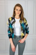 Damska bluza bomberka w liście Moda Sanok Damska bluza bomberka w liście Moda Sanok
