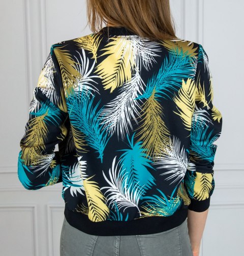 Damska bluza bomberka w liście Moda Sanok Damska bluza bomberka w liście Moda Sanok