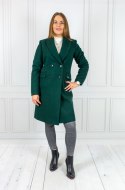 Damski płaszcz KAREN - butelkowa zieleń - Moda Sanok Damski płaszcz KAREN - butelkowa zieleń - Moda Sanok