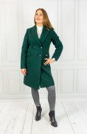 Damski płaszcz KAREN - butelkowa zieleń - Moda Sanok Damski płaszcz KAREN - butelkowa zieleń - Moda Sanok