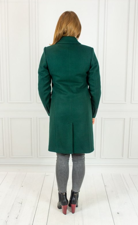 Damski płaszcz KAREN - butelkowa zieleń - Moda Sanok Damski płaszcz KAREN - butelkowa zieleń - Moda Sanok