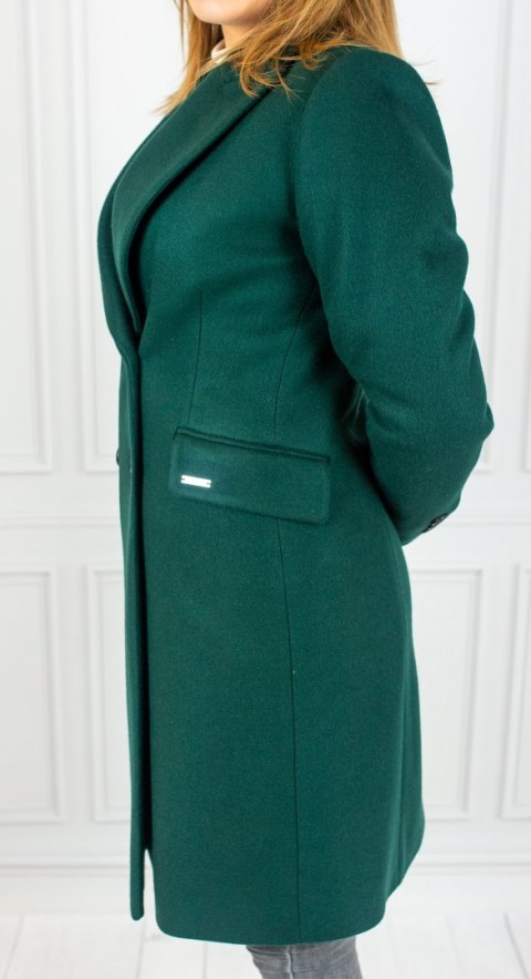 Damski płaszcz KAREN - butelkowa zieleń - Moda Sanok Damski płaszcz KAREN - butelkowa zieleń - Moda Sanok