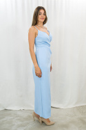 Długa elegancka suknia LAURA w kolorze błękitnym KATNISS - MODA SANOK Długa elegancka suknia LAURA w kolorze błękitnym KATNISS - MODA SANOK