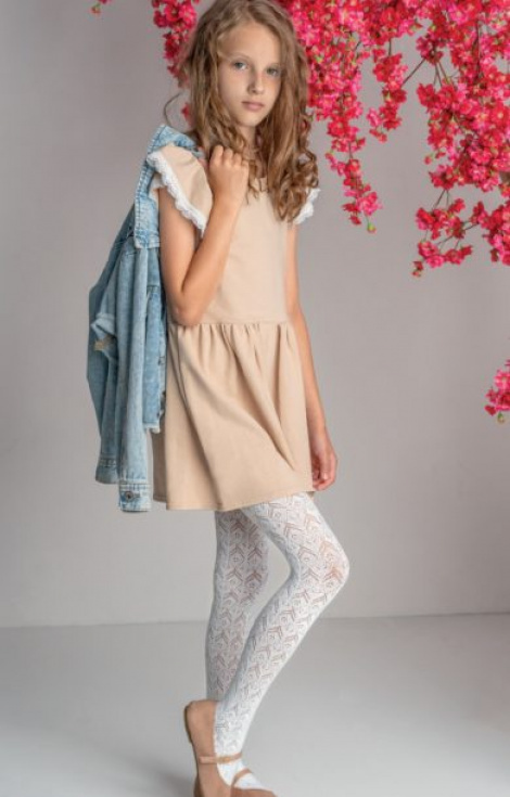 Rajstopy dziewczęce ażurowe KNITTEX ISLA-MODA SANOK