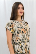 Komplet damski zestaw bluzka z krótkim rękawem i lużne spodnie na gumce BARTON - MODA SANOK