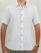 Bawełniana Koszula Męska biała z krótkim rękawem w kroju slim fit ESPADA MEN'S WEAR - MODA SANOK