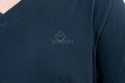 Granatowy T-shirt męski T-SLIT VOLCANO - MODA SANOK