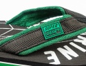 Czarne japonki z zielonymi detalami SUPER GEAR - MODA SANOK