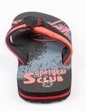 Czarno-czerwone japonki dziecięce SUPERGEAR CLUB - MODA SANOK
