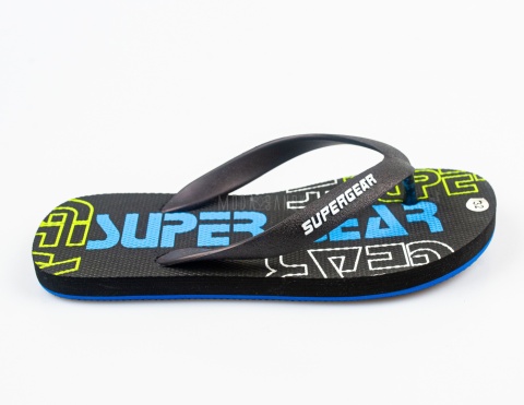 Czarne japonki dziecięce SUPER GEAR - MODA SANOK