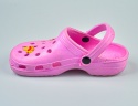 Różowe kroksy dziecięce z przypinkami - MODA SANOK