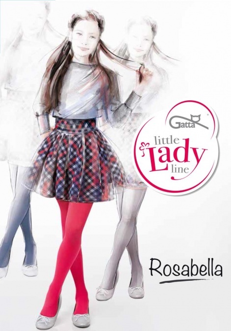 Rajstopy dziewczęce Gatta Little Lady line, gładkie z mikrofibry - MODA SANOK