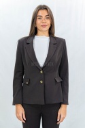 Eleganckia damska marynarka od MTM w kolorze czekoladowym - Moda Sanok