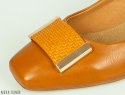 Damskie czółenka w kolorze camel - SERGIO LEONE - Moda Sanok Damskie czółenka w kolorze camel - SERGIO LEONE - Moda Sanok