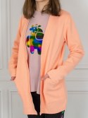 Dziecięcy brzoskwiniowy kardigan JOMAR - MODA SANOK