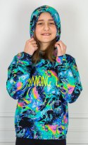Kolorowa bluza dziewczęca z kapturem CARMEN - MODA SANOK Kolorowa bluza dziewczęca z kapturem CARMEN - MODA SANOK