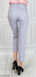 Spodnie MTM damskie eleganckie cygaretki 7/8 - jasny popiel - MODA SANOK Spodnie MTM damskie eleganckie cygaretki 7/8 - jasny popiel - MODA SANOK
