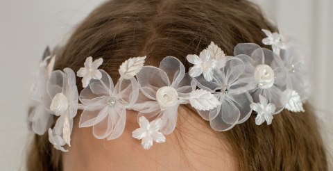 Szyfonowy wianek komunijny - MODA SANOK