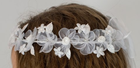 Szyfonowy wianek komunijny - MODA SANOK