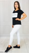Damskie stylowe białe spodnie szarpany dół GOODIES Moda Sanok Damskie stylowe białe spodnie szarpany dół GOODIES Moda Sanok