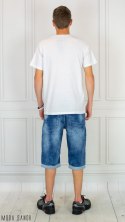 Męska biała koszulka T-shirt z napisem dont Quit Just Yuppi Moda Sanok Męska biała koszulka T-shirt z napisem dont Quit Just Yuppi Moda Sanok