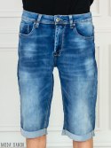Spodenki jasny Jeans Męskie z podwijanymi nogawkami Y-TTO Moda Sanok