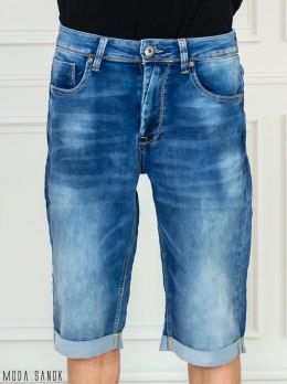 Spodenki jasny Jeans Męskie z podwijanymi nogawkami Y-TTO Moda Sanok
