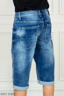 Spodenki jasny Jeans Męskie z podwijanymi nogawkami Y-TTO Moda Sanok