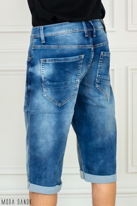 Spodenki jasny Jeans Męskie z podwijanymi nogawkami Y-TTO Moda Sanok
