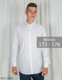 Biała koszula męska z długim rękawem Lazarotte wzrost 170-176 - MODA SANOK Biała koszula męska z długim rękawem Lazarotte wzrost 170-176 - MODA SANOK