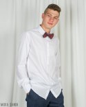 Biała koszula męska z długim rękawem Lazarotte wzrost 170-176 - MODA SANOK Biała koszula męska z długim rękawem Lazarotte wzrost 170-176 - MODA SANOK