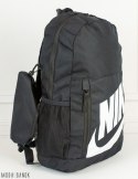 Czarny sportowy, szkolny, miejski plecak NIKE z białym napisem z piórnikiem - MODA SANOK
