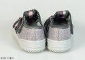 Szare pantofle chłopięce z samolotem Viggami na rzepy oddychające - MODA SANOK