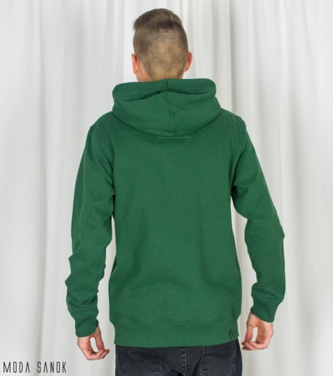 Męska bluza Volcano z kapturem - zielona - Moda Sanok