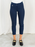 Spodnie damskie eleganckie MTM cygaretki 7/8 - granatowe - Moda Sanok Spodnie damskie eleganckie MTM cygaretki 7/8 - granatowe - Moda Sanok