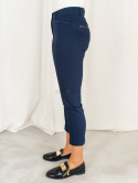 Spodnie damskie eleganckie MTM cygaretki 7/8 - granatowe - Moda Sanok Spodnie damskie eleganckie MTM cygaretki 7/8 - granatowe - Moda Sanok