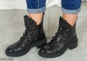 Traper damski Lakier mix Sergio Leone TR 744 - czarne - Moda Sanok