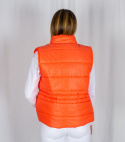 Kamizelka-bezrękawnik SALMA w kolorze pomarańczowym ze ściągaczem w pasie oversize MODA SANOK Kamizelka-bezrękawnik SALMA w kolorze pomarańczowym ze ściągaczem w pasie oversize MODA SANOK