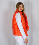 Kamizelka-bezrękawnik SALMA w kolorze pomarańczowym ze ściągaczem w pasie oversize MODA SANOK Kamizelka-bezrękawnik SALMA w kolorze pomarańczowym ze ściągaczem w pasie oversize MODA SANOK